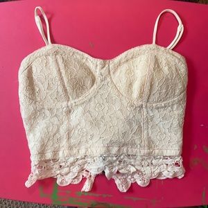 Lace crop top